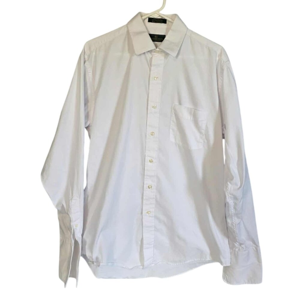 EUC Embassy Row Dress Shirt with French Cuff Sleeves for Cuff Links (16N - 35L)